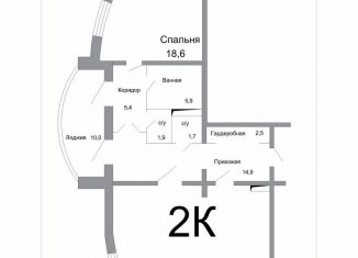 Продается двухкомнатная квартира, 102.1 м2, Кисловодск, проспект Победы, 43А