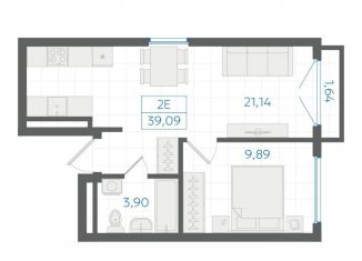 Продаю 1-комнатную квартиру, 38 м2, Екатеринбург, Ленинский район