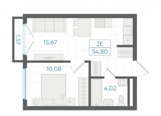 1-ком. квартира на продажу, 33.7 м2, Екатеринбург, Ленинский район