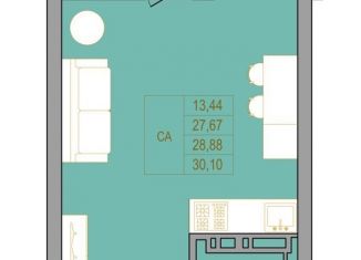 Продается однокомнатная квартира, 30.1 м2, Ростов-на-Дону, ЖК Новый Горизонт