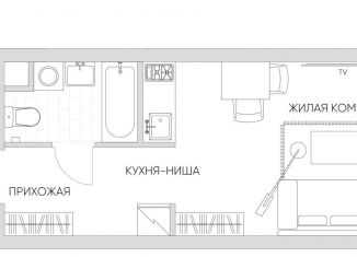 Квартира на продажу студия, 23.4 м2, Москва, Автомобильный проезд, 4, Автомобильный проезд