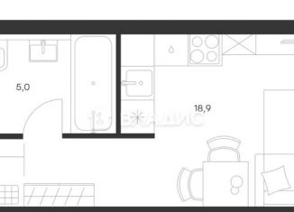 Продается квартира студия, 23.7 м2, Москва, Волоколамское шоссе, 81/2с1, ЖК Левел Стрешнево