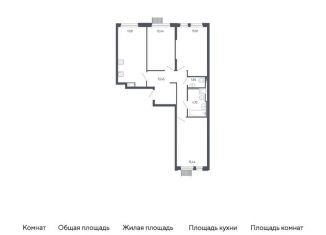 Продается 3-ком. квартира, 80 м2, Москва, метро Пятницкое шоссе, жилой комплекс Молжаниново, к2