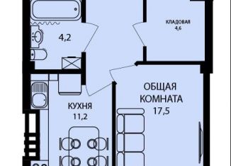 Продам 1-комнатную квартиру, 50.9 м2, Новочеркасск, улица Островского