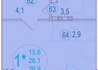 Продается квартира студия, 26.9 м2, Ростов-на-Дону, переулок Чаленко, 9/2, ЖК Западная Резиденция