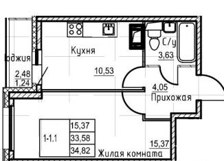 Продаю 1-комнатную квартиру, 36.1 м2, Санкт-Петербург, Лесной проспект, метро Выборгская