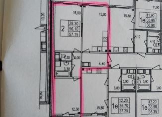 Аренда 2-ком. квартиры, 56 м2, Санкт-Петербург, улица Дыбенко, 5к1, ЖК Цивилизация