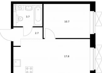 Продам 1-ком. квартиру, 34.9 м2, Обнинск, ЖК Парковый Квартал, жилой комплекс Парковый Квартал, 5