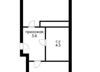 Продажа однокомнатной квартиры, 35 м2, Краснодар, Старокубанская улица, 123А, ЖК Айвазовский