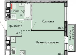 Продаю однокомнатную квартиру, 34.8 м2, Ижевск, Ленинский район