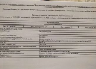 Продажа участка, 6.5 сот., поселок городского типа Краснокаменка, Новый переулок