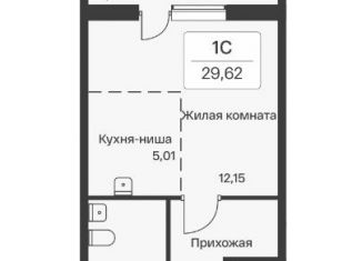 Квартира на продажу студия, 29.8 м2, Санкт-Петербург, муниципальный округ № 15, проспект Просвещения