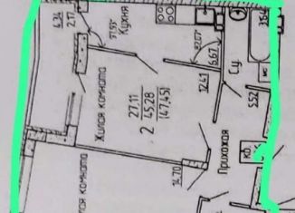 Продам 2-комнатную квартиру, 47 м2, Воронеж, ЖК Мандарин, улица Саврасова, 86