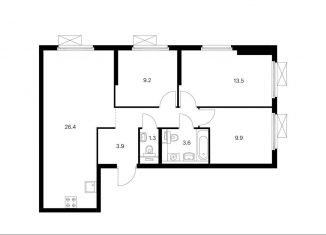 Продается 3-комнатная квартира, 72.2 м2, Москва, район Гольяново