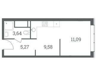 Продам однокомнатную квартиру, 29.6 м2, Москва, ЖК Хедлайнер, Шелепихинский тупик