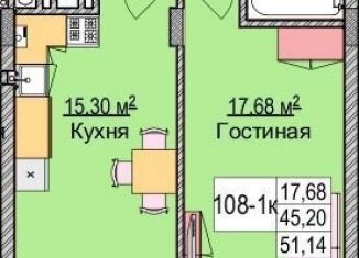 1-ком. квартира на продажу, 57.1 м2, Калининградская область