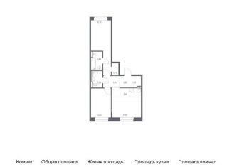 Продается 2-комнатная квартира, 61.4 м2, Санкт-Петербург, метро Рыбацкое