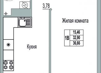 Продается 1-комнатная квартира, 36.7 м2, Псковская область, Линейная улица, 85