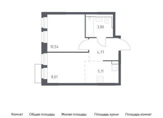 Однокомнатная квартира на продажу, 32.8 м2, городской округ Красногорск, жилой комплекс Квартал Строгино, к2