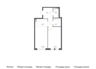 Продаю однокомнатную квартиру, 45 м2, село Остафьево, жилой комплекс Остафьево, к17