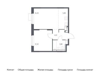 Продаю 2-комнатную квартиру, 43 м2, Красногорск, улица Ленина, 4