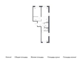 Продается трехкомнатная квартира, 59 м2, Мурино, жилой комплекс Новые Лаврики, 1.1