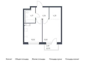 Продажа однокомнатной квартиры, 37.2 м2, Виллозское городское поселение