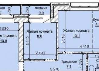 Продам 3-комнатную квартиру, 46.8 м2, Барнаул, Центральный район