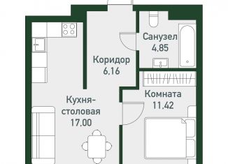 Продам 1-комнатную квартиру, 39.3 м2, Челябинская область, Спортивная улица, 18