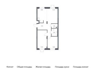 2-ком. квартира на продажу, 66.6 м2, Люберцы, жилой комплекс Люберцы 2020, к70