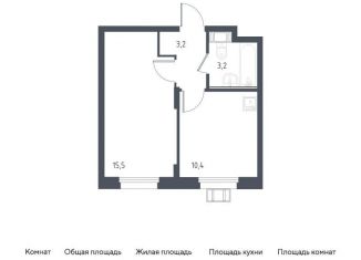 1-комнатная квартира на продажу, 32.3 м2, Люберцы, жилой комплекс Люберцы 2020, к67