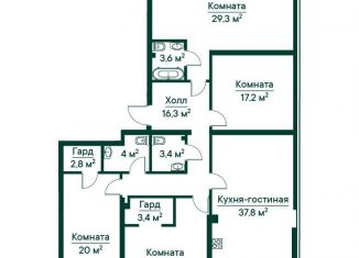 Продажа 5-ком. квартиры, 163.3 м2, Самара