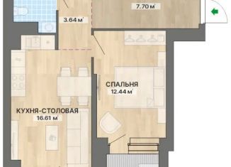 Продажа 1-комнатной квартиры, 59.5 м2, Екатеринбург, улица Калинина, 4, улица Калинина