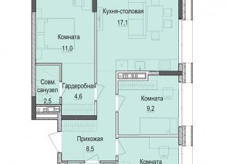 Продаю трехкомнатную квартиру, 67 м2, Татарстан