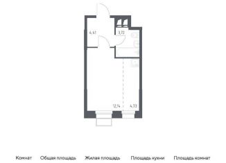 Продам квартиру студию, 25 м2, Москва, многофункциональный комплекс Тропарево Парк, к2.1