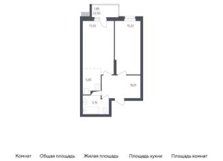 Продается однокомнатная квартира, 54.7 м2, Московская область, жилой комплекс Егорово Парк, к2