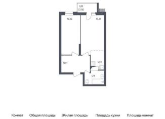 Продам двухкомнатную квартиру, 54.6 м2, посёлок Жилино-1, жилой комплекс Егорово Парк, к2