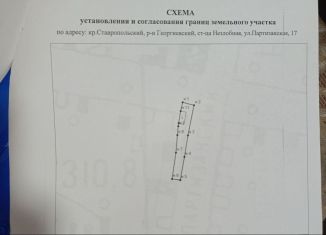 Продажа земельного участка, 3.8 сот., станица Незлобная, Партизанская улица