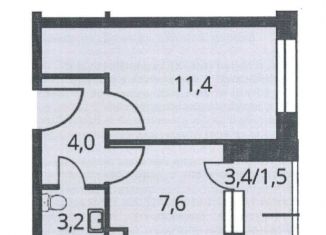 Продажа однокомнатной квартиры, 30.3 м2, Люберцы, Хлебозаводской проезд, 6с1, ЖК Карамельный