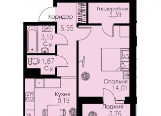 Продам однокомнатную квартиру, 39 м2, Кудрово, проспект Строителей, 3, ЖК Айди Кудрово