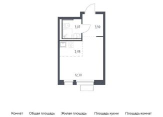 Квартира на продажу студия, 22.2 м2, Московская область, квартал Ивакино, к2
