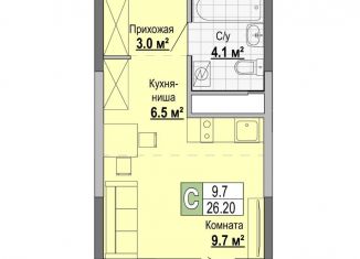 Продам квартиру студию, 26.2 м2, Ижевск