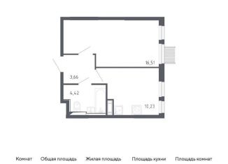 Однокомнатная квартира на продажу, 34.8 м2, Москва, жилой комплекс Молжаниново, к1, Молжаниновский район