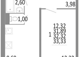 Продажа 1-ком. квартиры, 31.9 м2, Челябинск, Советский район