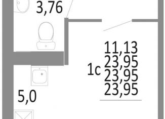 Продаю 1-ком. квартиру, 24 м2, Челябинск, Советский район