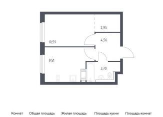 1-ком. квартира на продажу, 31.3 м2, Ленинградская область