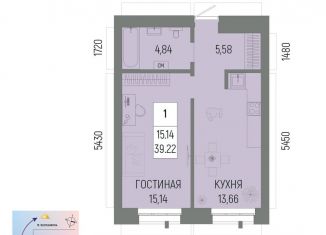 Продам однокомнатную квартиру, 39.2 м2, Республика Башкортостан
