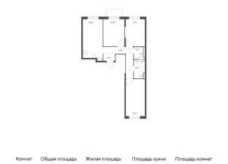 Продается 3-комнатная квартира, 71.7 м2, Виллозское городское поселение