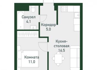 Продам 1-ком. квартиру, 37.6 м2, Челябинская область