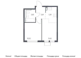 2-комнатная квартира на продажу, 32.7 м2, Москва, проезд Воскресенские Ворота, метро Охотный Ряд